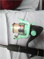 OPEN FACE ROD AND REEL SHAKESPEARE