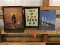 5 framed prints