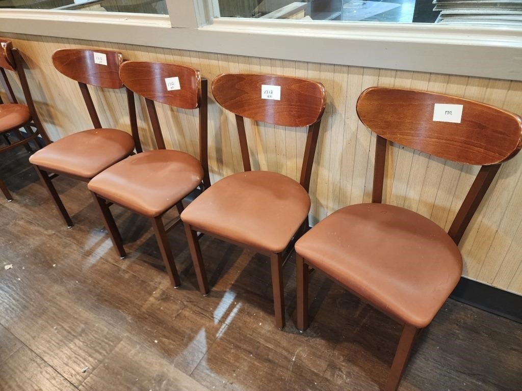 Bid X 4 : Nice Restaurant Dinning Chairs