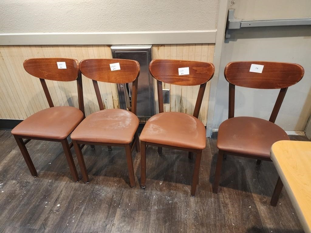 Bid X 4 : Nice Restaurant Dinning Chairs