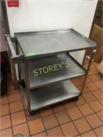 Vollrath 3 Tier S/S Bus Cart - 28 x 18 x 32