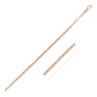 14k Rose Gold Delicate Paperclip Chain 2.1mm