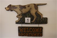 Welcome Sportsmen' Wall Hanging
