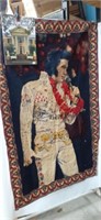 Elvis tapestry and Graceland book, including an