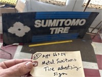 66x24 Sumitomo Tire advertising metal sign