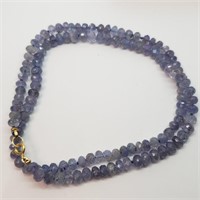 Certified 14K Sapphire(40ct) Necklace