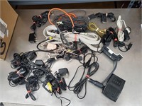 Large lot of Chargers, AV Cords and Power Cords