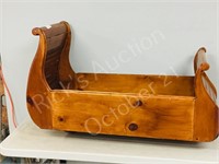 wood manger-  17" wide x  43" long