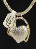 Sterling Silver necklace with Sterling Heart
