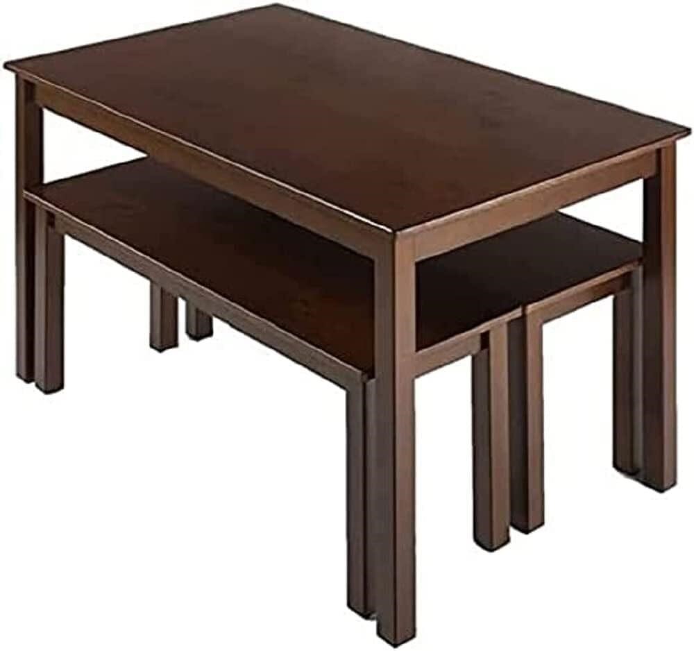 Zinus Juliet Espresso Wood Dining Table Set
