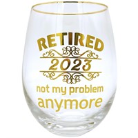 Retired 2023 Not My Problem Anymore-15OZ Wine