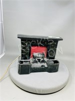 vintage ceramic fireplace mantle lamp - 8.5"x 10"