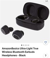 AmazonBasics Ultra-Light True Wireless Bluetooth