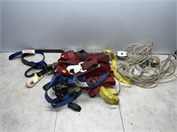Qty of tie downs, poly rope lift
