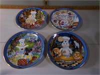 4 Pillsbury collector plates with hangers