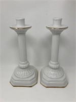 Great City Traders Ceramic Candlesticks Pair