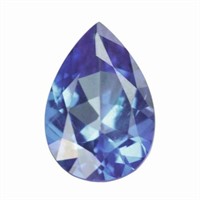 Genuine 0.75ct Pear English Blue Topaz (aaa Grade)