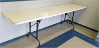 Table with Folding Legs 96 1/2"x25"x30"H