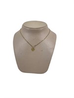 14KT Yellow Gold Sand Dollar Necklace