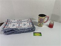 Place Mats With Coffee Mug & Candle