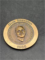 1986 dick Sheridan coach of the year medallion
