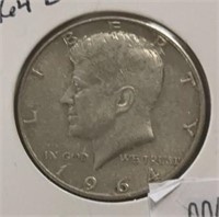 1964-D KENNEDY HALF DOLLAR (90% SILVER)