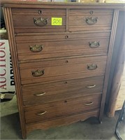 6-drawer high-boy chest of drawers