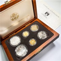 1989 US Mint Congressional Silver & Gold Set (6)