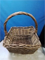 Vintage square twig basket