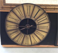 Tin/metal wall clock-32in