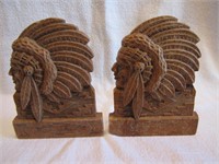 Vintage Indian Chief Bookends