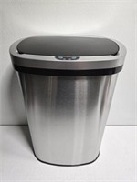 Stainless steel auto open trash can