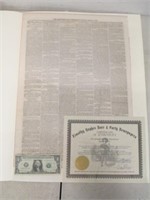 Antique March 4, 1862 The Springfield Daily