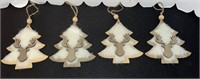 Rustic Deer Ornaments (4 in lot)