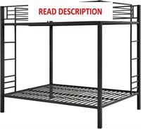 DHP Full Kids Metal Bunk Bed  Black