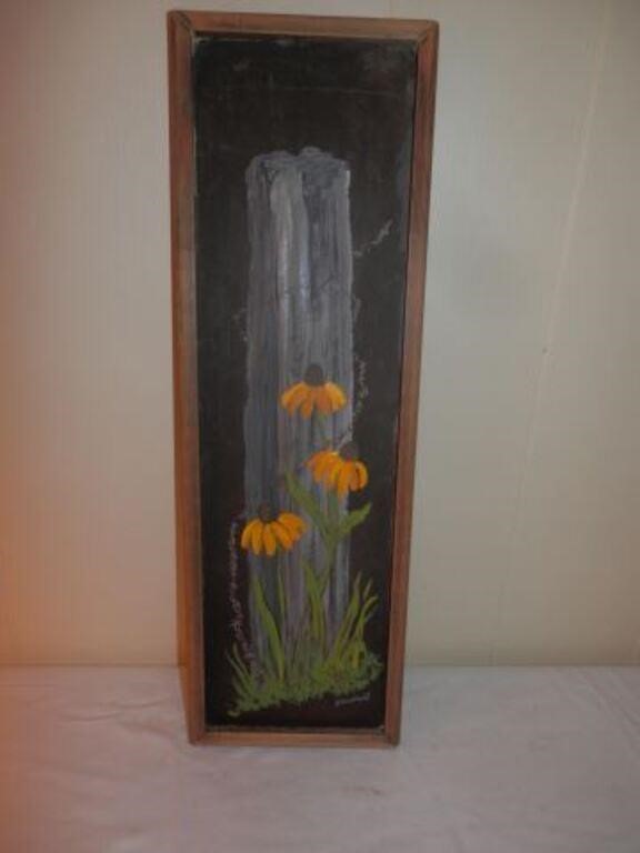 One-Kathy Barnfield framied painting 15" x 6"