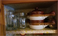 Top shelf lot soup crocks and mugs