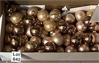 Christmas Ornaments Gold and Cream