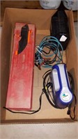 FLAT WITH BATTERY CHARGER 12 V AIR COMPRESSOR, &