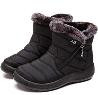 11 size Snow Boots for Women, Boots Fur Side Zip