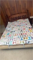 Bowie Tie Quilt 81 x 84 inches , hand sewed