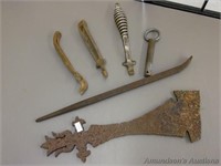 Cast Iron Handles, misc items