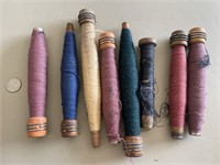 Antique Wooden Spools