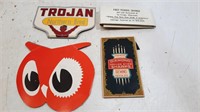 Advertising Sewing Needle Books, Red Owl Trojan