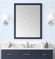 New OVE Tahoe 28” Blue Rectangular Bathroom Mirror