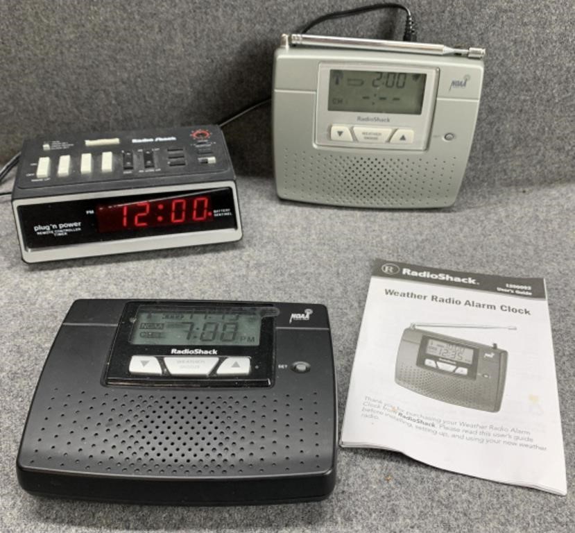 Vintage Weather Radio Alarm Clocks & More