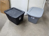 2 TOTES WITH LIDS