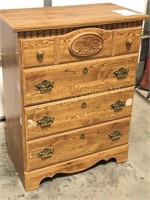 Four Drawer Pressed Wood Chest