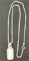 18in. 925 Sterling Silver Necklace with 925