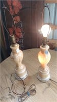 Vintage Aladdin Electric Lamp Set of 2 Works